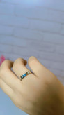 انگشتر بنگل نقره ای