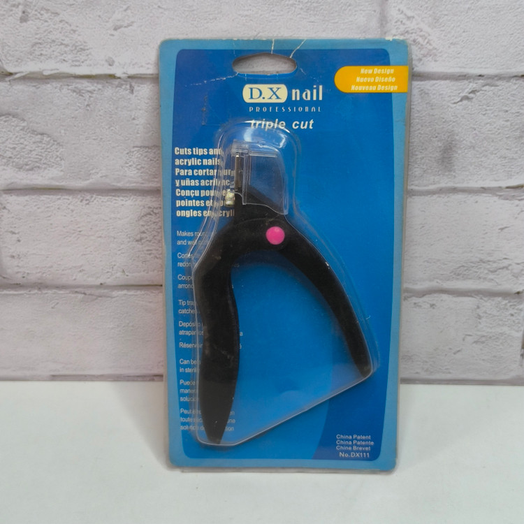 کاتر مخزن دار کاشت ناخن دی ایکس مدل DX nail triple cut