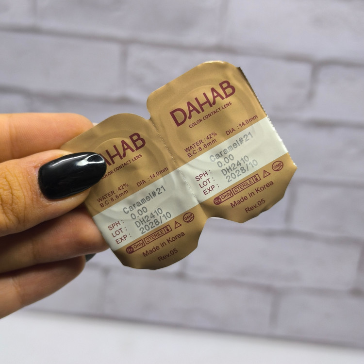 لنز caramel دهب