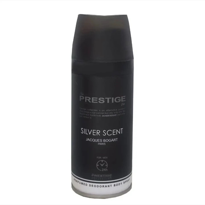 اسپری دئودورانت بدن پرستیژ Prestige مدل Silver Scent