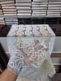 شال گیپور گلدار نگین کاری مرواریدی مجلسی زنانه
