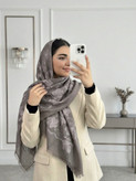 روسری خامه دوزی مجلسی زنانه قواره ۱۴۰