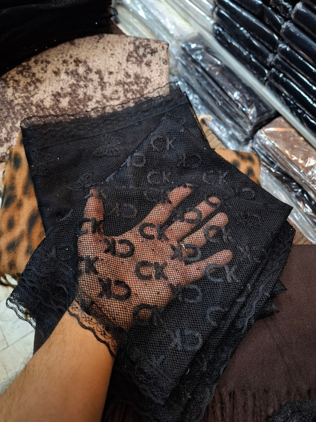 شال گیپور نگین کارشده مجلسی زنانه